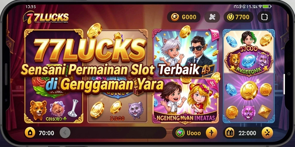 Tampilan menarik dari gameplay 77LUCKS yang penuh warna dan seru.