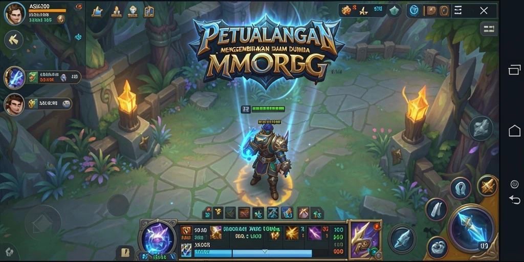 Screenshot ASIA200 menampilkan aksi seru dalam pertarungan MMORPG.