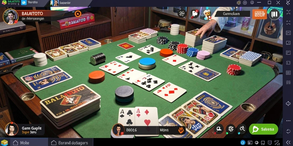 Screenshot BALAITOTO menampilkan gameplay Gaple yang menarik dan interaktif.