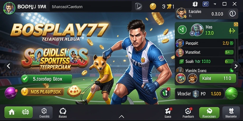 Screenshot gameplay Sportsbook yang mendebarkan dan interaktif.