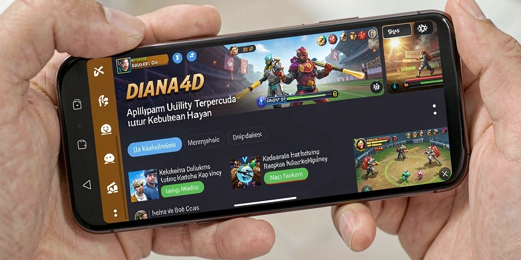 Tampilan user-friendly DIANA4D dengan fitur utility lengkap.