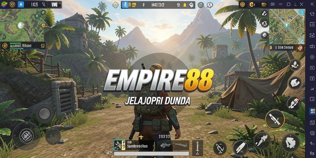 Tampilan yang menarik dari gameplay <strong>EMPIRE88</strong> saat membangun kerajaan.