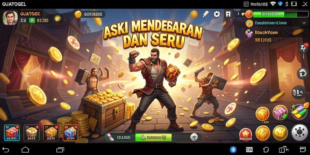 Screenshot GUATOGEL menampilkan aksi seru dalam pertempuran yang mendebarkan.