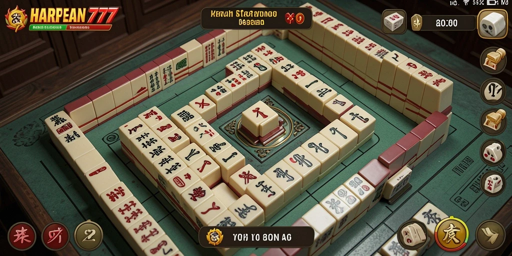 Tangkapan layar utama <strong>HARAPAN777</strong> menampilkan gameplay Mahjong yang seru dan menarik.