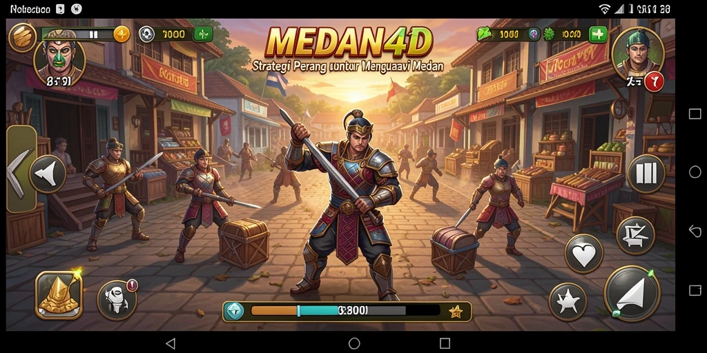 Tampilan screenshot gameplay MEDAN4D yang menunjukkan serunya strategi pertempuran.
