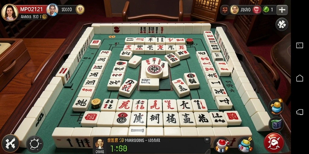 Tampilan gameplay Mahjong yang menarik di MPO2121.