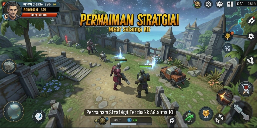 Tampilan seru pertempuran dalam game SLG MPO76.