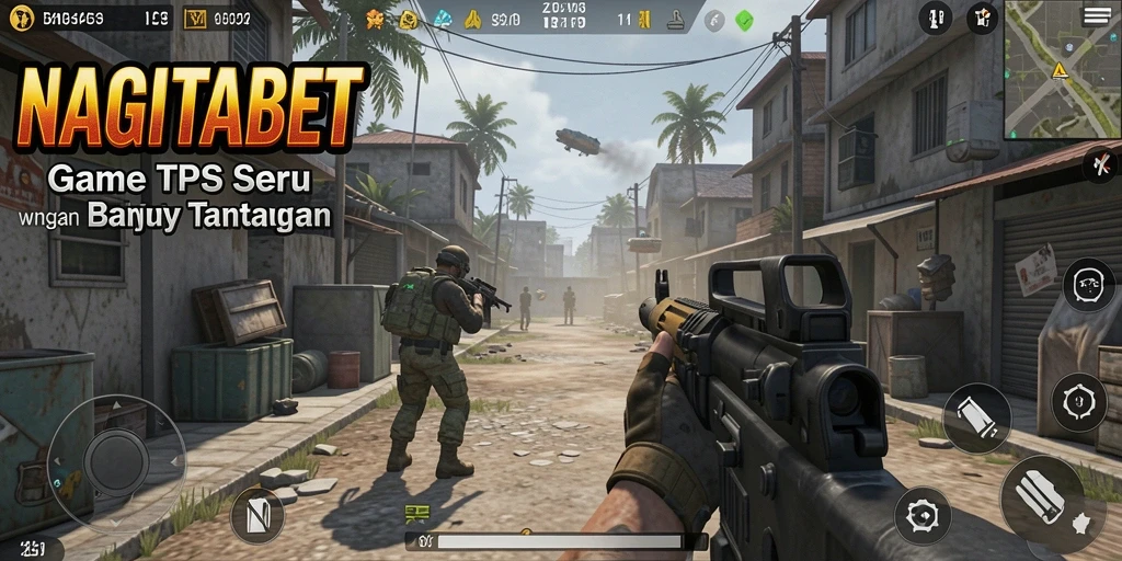 Tampilan gameplay menegangkan dari NAGITABET dalam aksi pertempuran.