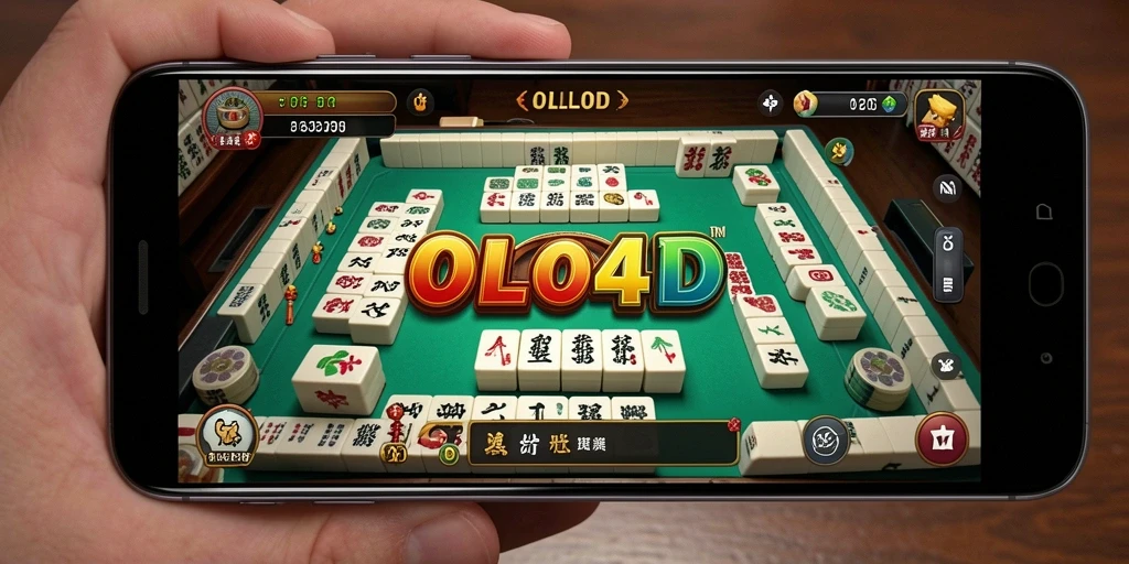Tampilan menarik dari gameplay <strong>Mahjong</strong> di OLLO4D.