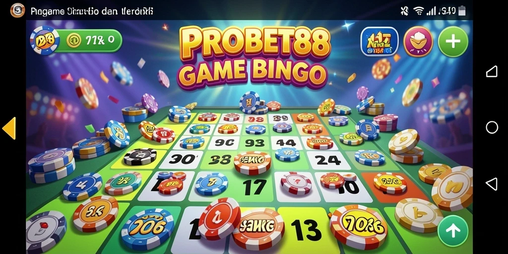 Tangkapan layar permainan Bingo PROBET88 yang seru dan interaktif.