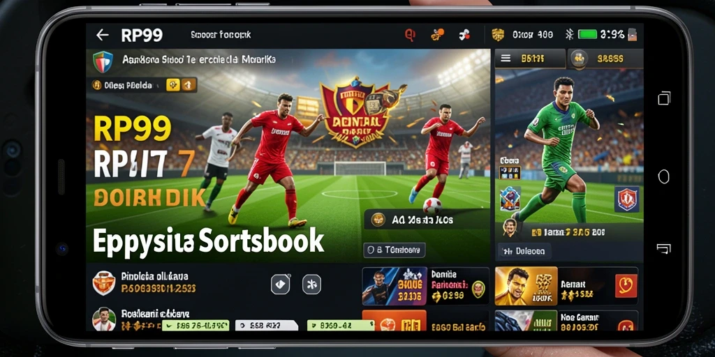 Tampilan utama gameplay Sportsbook RP99 yang menarik dan interaktif.