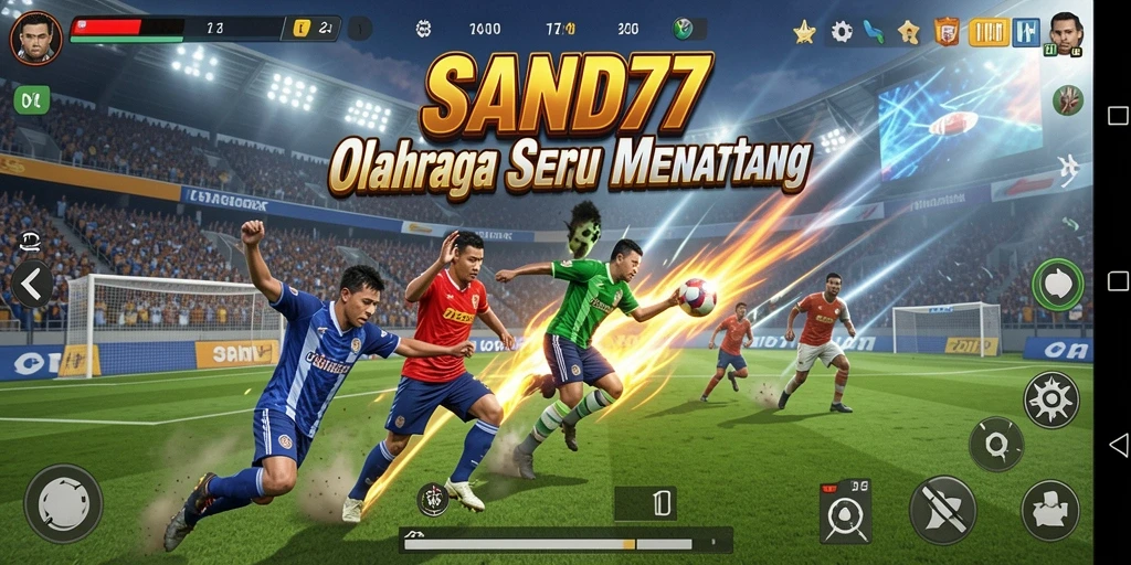 Tampilan gameplay SAND77 yang intens dan penuh aksi.