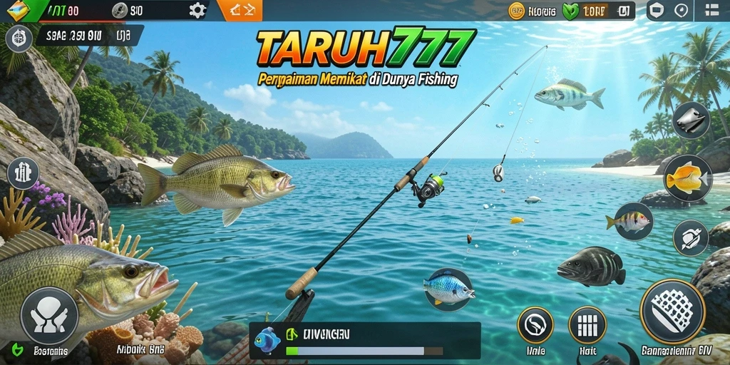 Tampilan seru gameplay memancing dalam TARUH777.